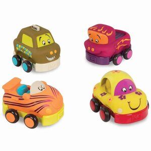 Toddler Toy Pull-Back Cars - B.Toys Wheeee-ls!